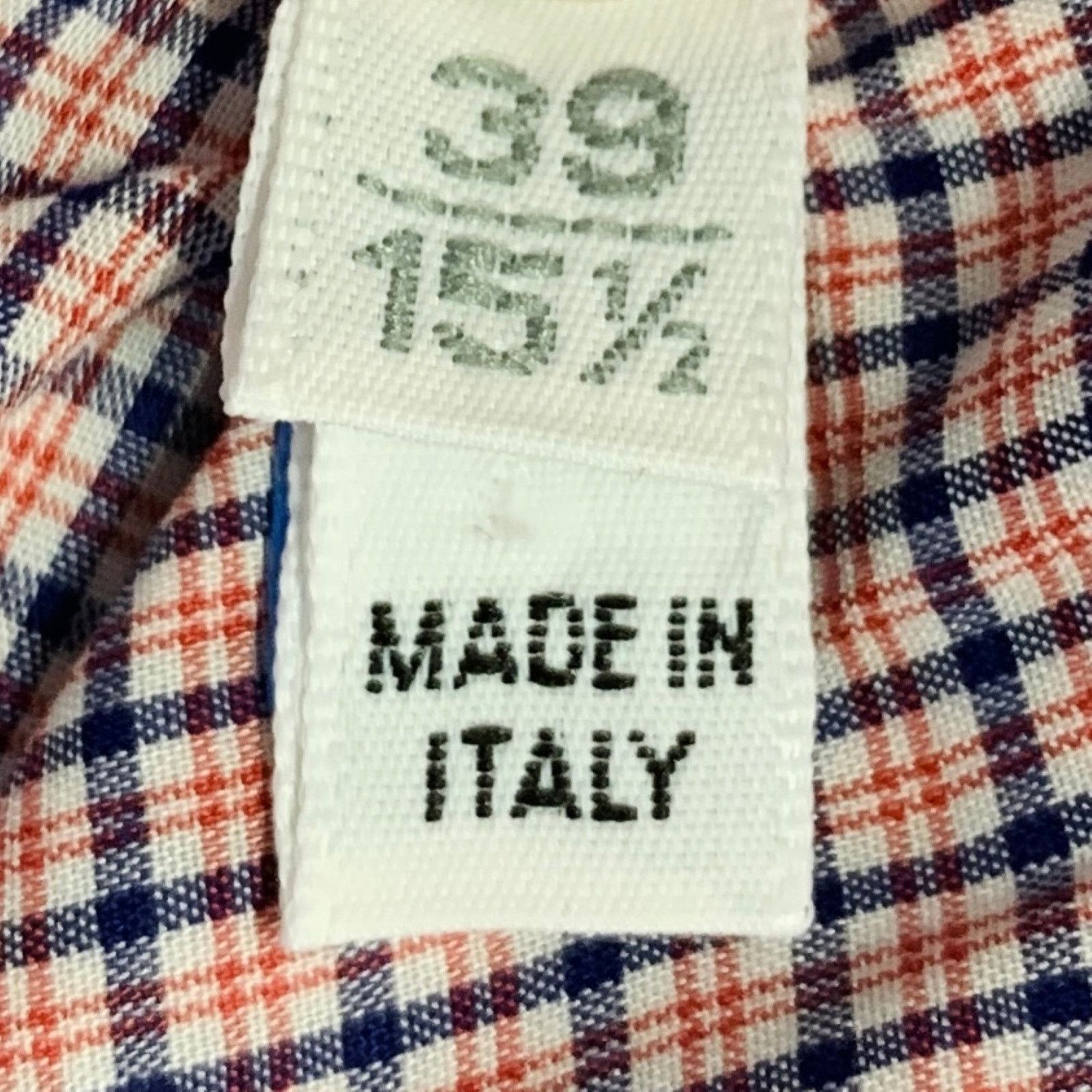 Lanvin LANVIN Red Blue White Checkered Cotton Long Sleeve Shirt Size US S / EU 44-46 / 1 - 6 Thumbnail