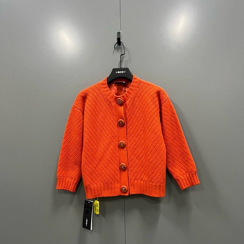 Prada Prada Orange knitted jacket 2502-Nextarrow Size US XXS / EU 40 - 1 Thumbnail