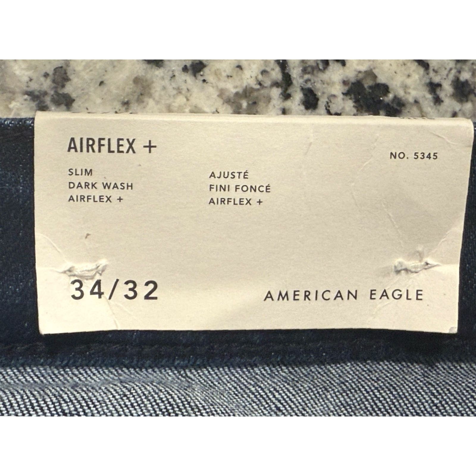 Vintage American Eagle Jeans Mens 34x31.5 Airflex Plus Slim Stretch Denim NWT Size US 34 / EU 50 - 4 Thumbnail