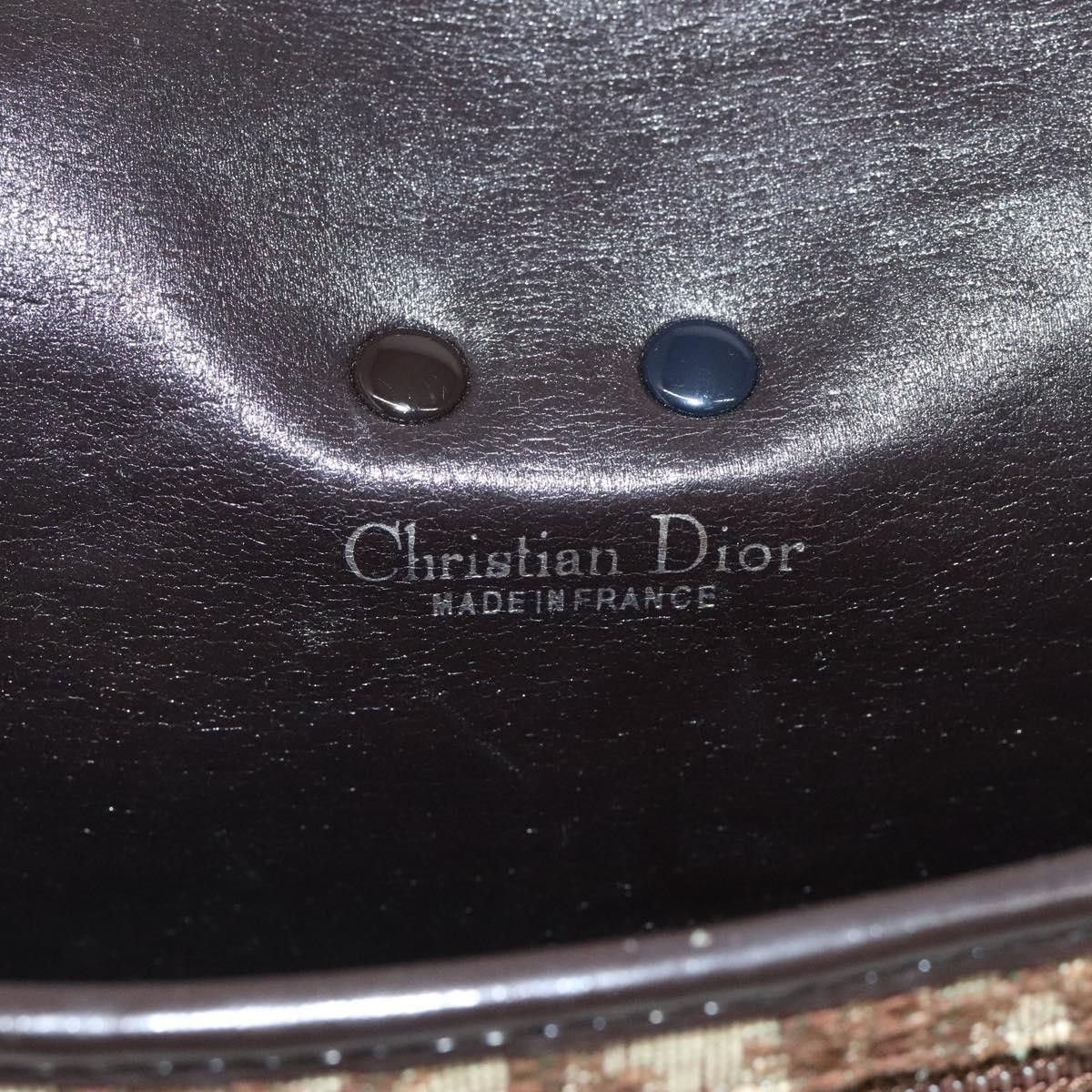 Dior DIOR Trotter Canvas Shoulder Bag Brown Gold Size ONE SIZE - 11 Thumbnail