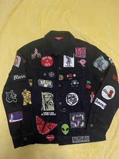 Supreme denim patch outlet jacket