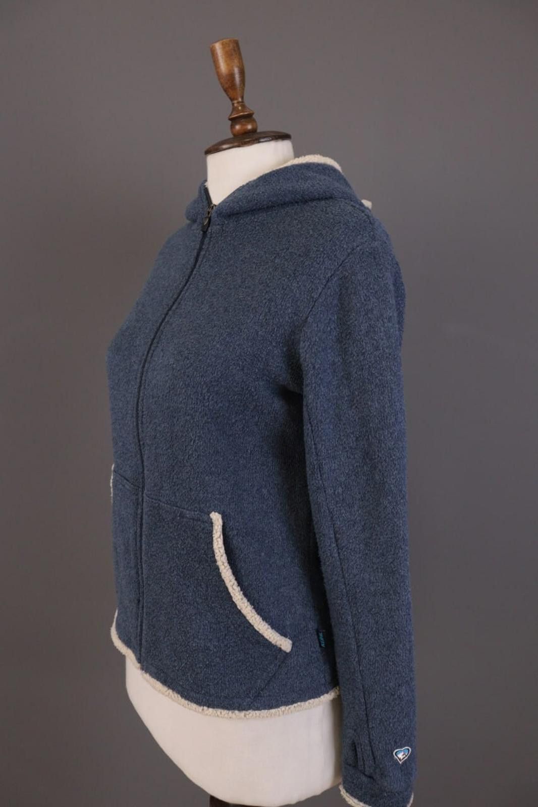 Kuhl Kuhl Blue Alfpaca Fleece Full Zip Hooded Fur Jacket Size S Size S / US 4 / IT 40 - 6 Thumbnail