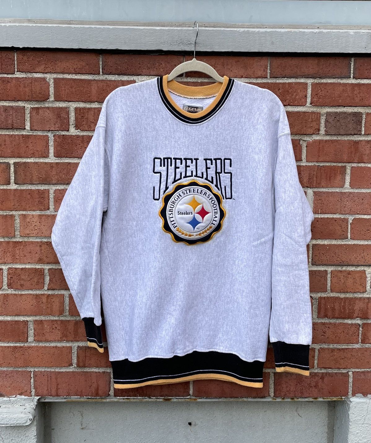 Vintage 90s Legends NFL Pittsburgh Steelers Embroidered Crewneck Size US L / EU 52-54 / 3 - 1 Thumbnail