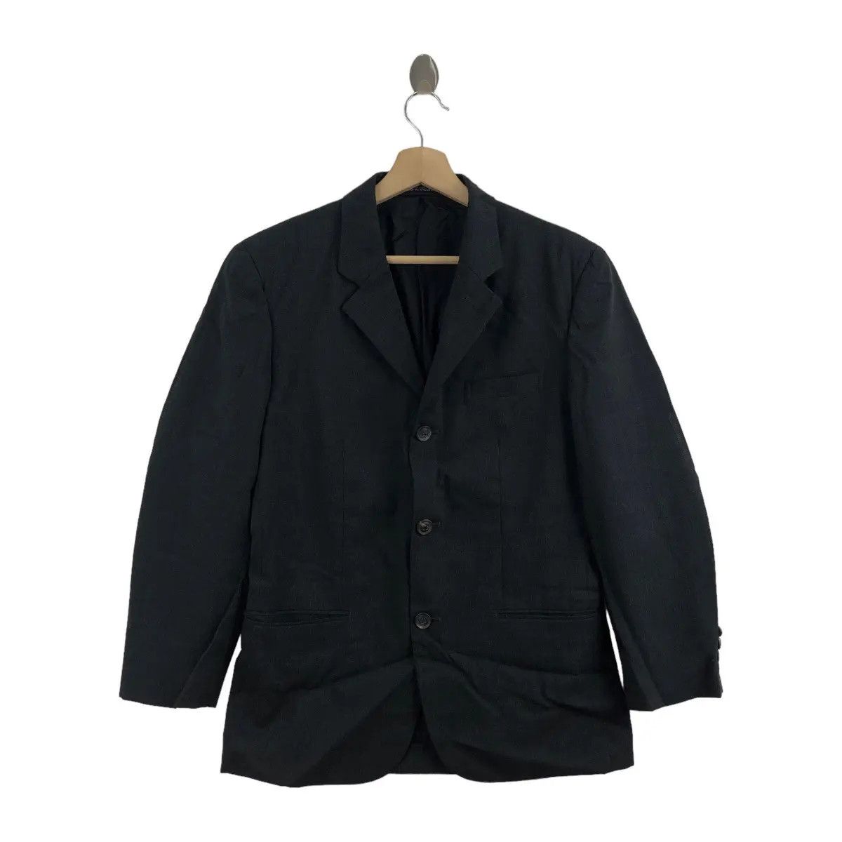 Yohji Yamamoto Vtg YOHJI YAMAMOTO INED Homme Black Blazer Sport Coat Suit Size 36R - 1 Thumbnail