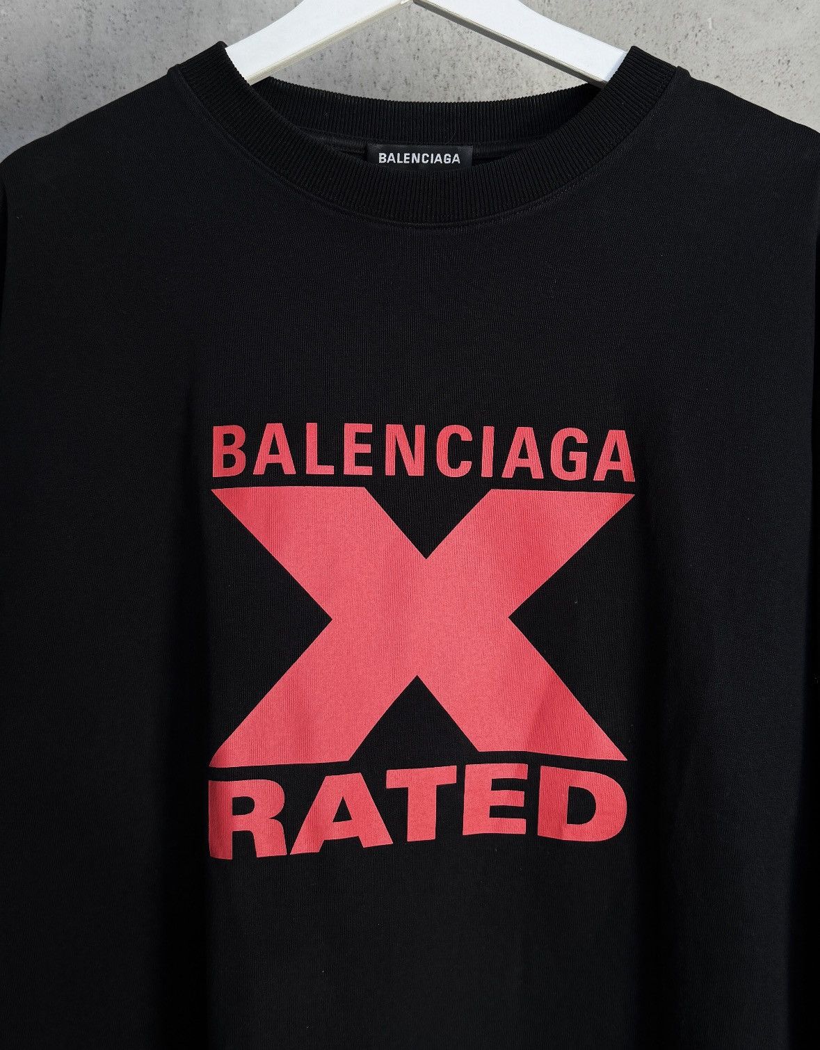 Balenciaga Balenciaga X-Rated Logo Tee SS20 Size US XL / EU 56 / 4 - 3 Thumbnail