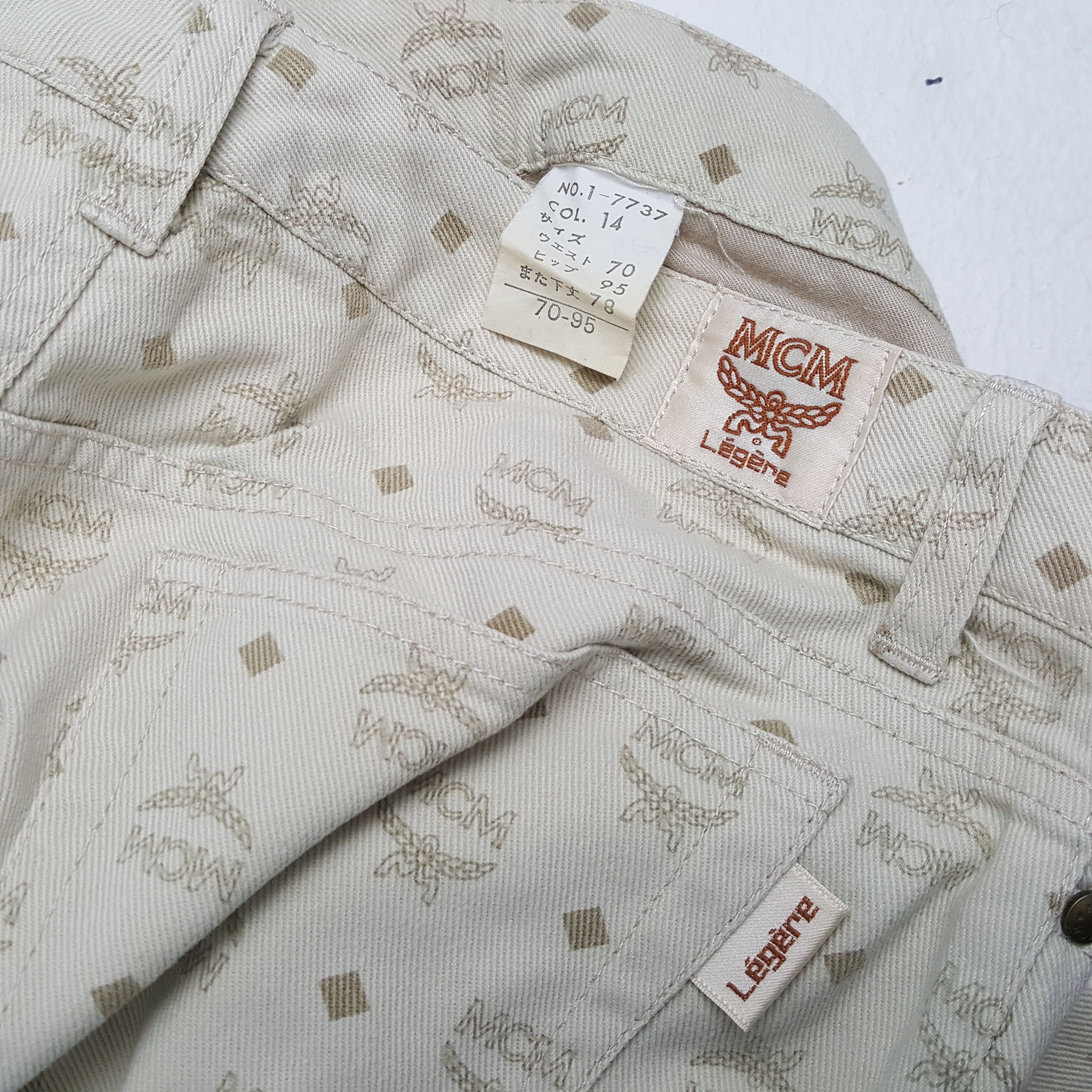 MCM × Vintage Vintage MCM LEGERE Fashion Brand Monogram Style Pants Size US 29 - 14 Thumbnail