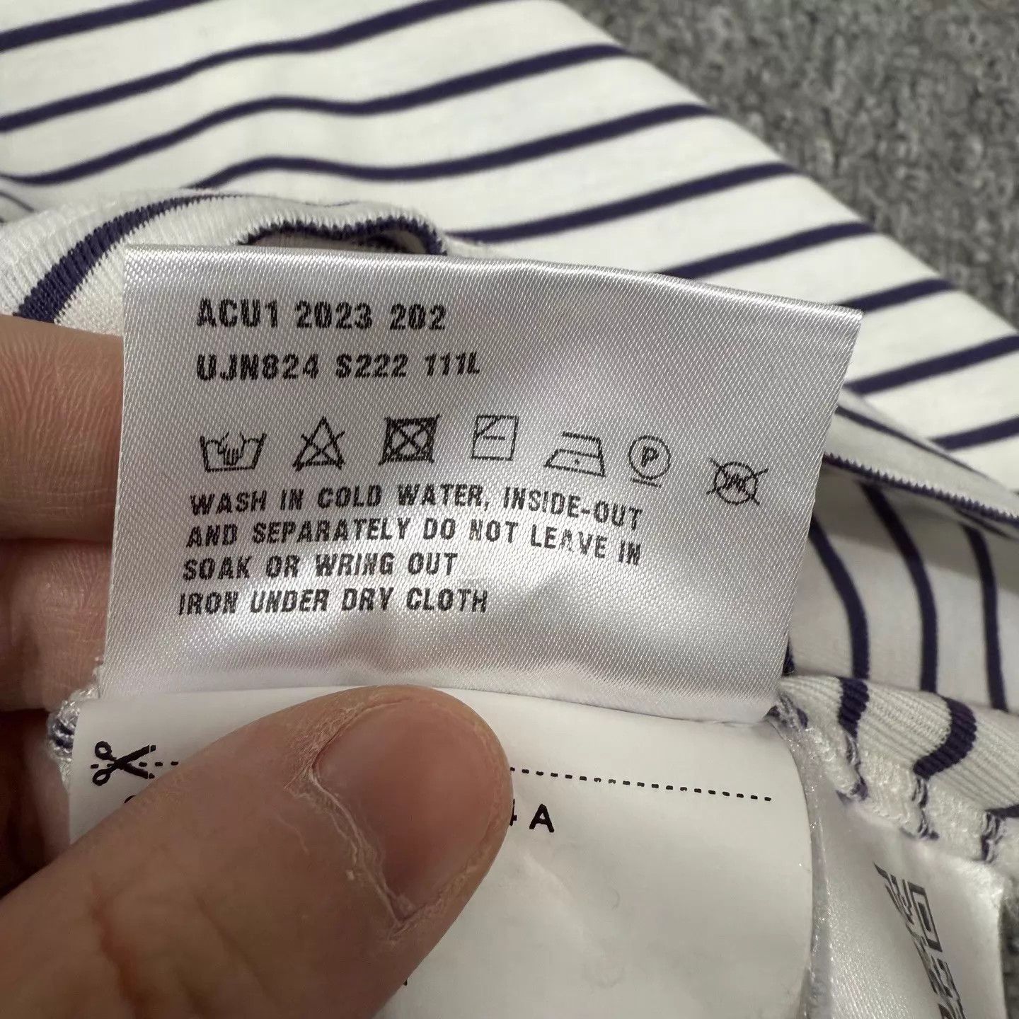Prada Prada Striped Triangle Logo SS Tee XL 99New Size XL / US 12-14 / IT 48-50 - 5 Thumbnail