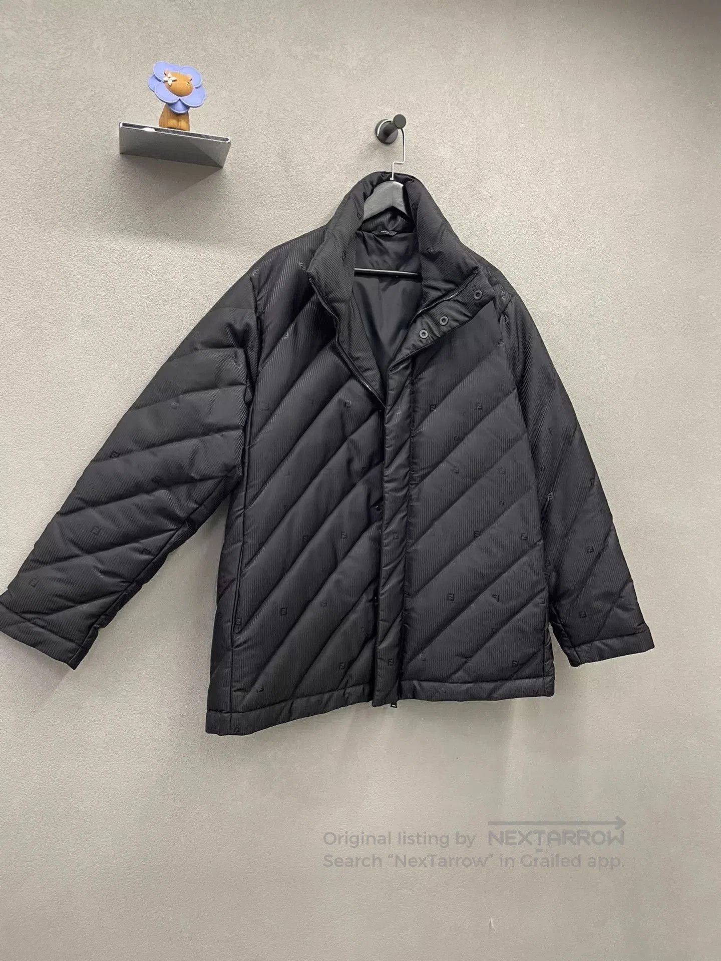 Fendi Fendi Striped Black Down Jacket. Size US L / EU 52-54 / 3 - 4 Thumbnail