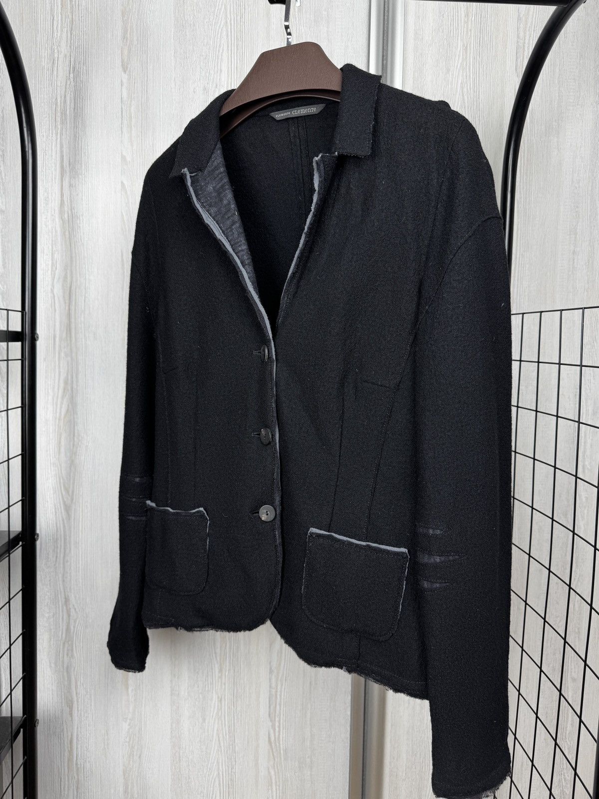 Other Elemente Clemente Black Wool avant garde blazer size 4 Size XL / US 12-14 / IT 48-50 - 6 Thumbnail