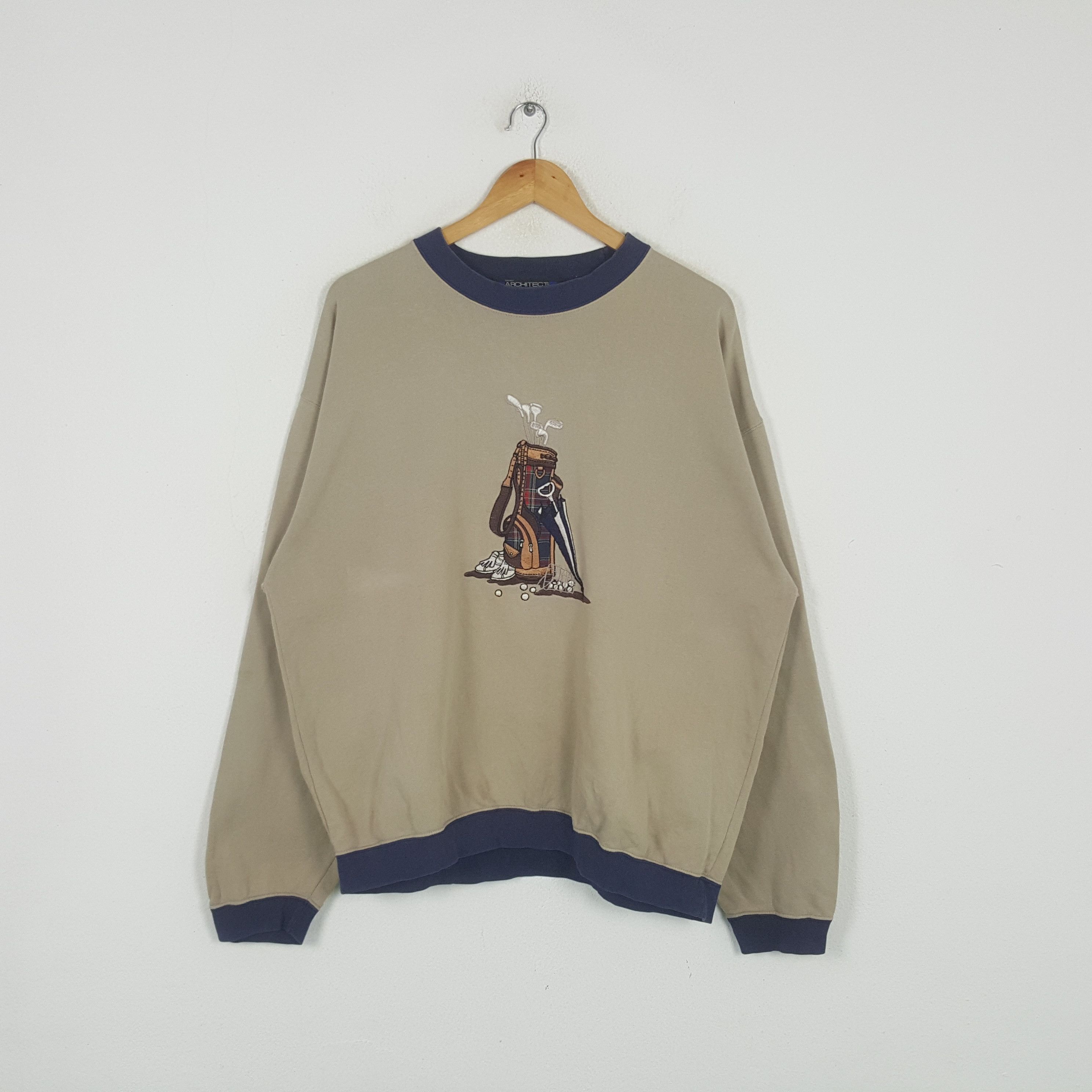 Architect Vintage ARCHITECT Embroidery Golf Sport Sweatshirt C293N17 Size US L / EU 52-54 / 3 - 1 Thumbnail