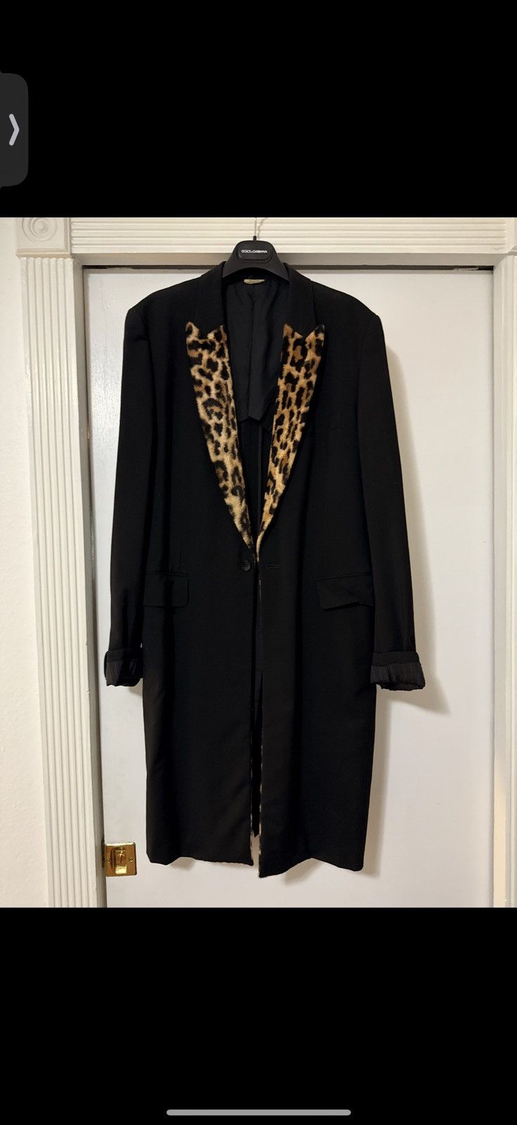 Comme des Garcons Homme Plus Comme des Garçons Mens Runway coat with Leopard lapel-Size L Size US L / EU 52-54 / 3 - 1 Thumbnail