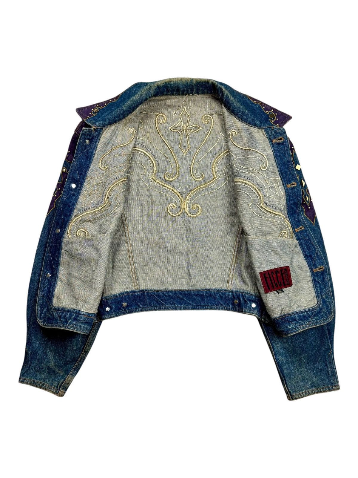 If Six Was Nine 1990s Yoshiyuki Konishi Ethnic Cowboy Patchwork Denim Jacket Size US M / EU 48-50 / 2 - 2 Thumbnail