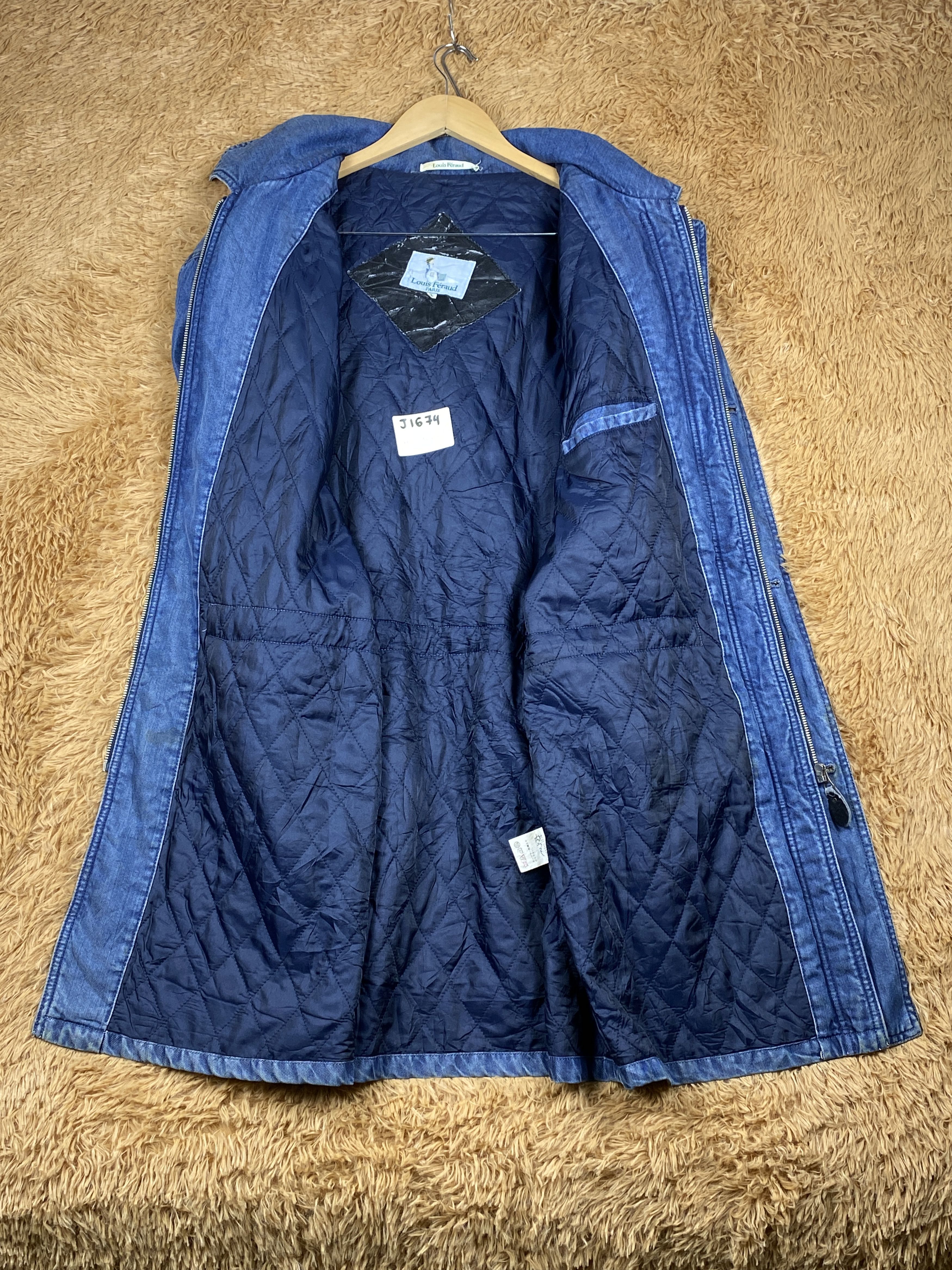 Louis Feraud Vintage Louis Feraud Hoodie Denim Jacket J1674 Size US L / EU 52-54 / 3 - 9 Thumbnail
