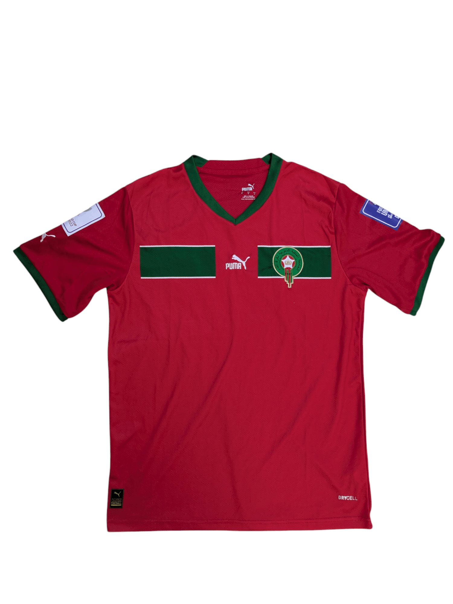 Puma Morocco National Football Team Puma Jersey - 2022 Home Kit Size US M / EU 48-50 / 2 - 2 Thumbnail