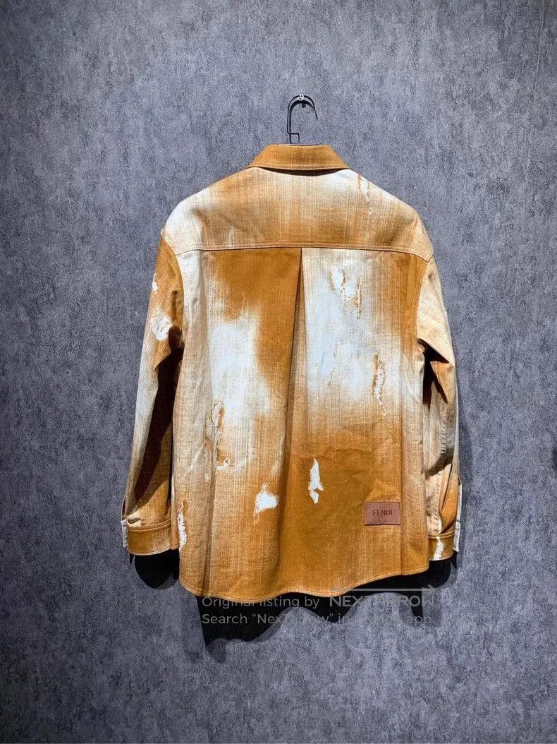 Fendi Fendi New Tie-Dye Denim Jacket. Size US L / EU 52-54 / 3 - 2 Thumbnail