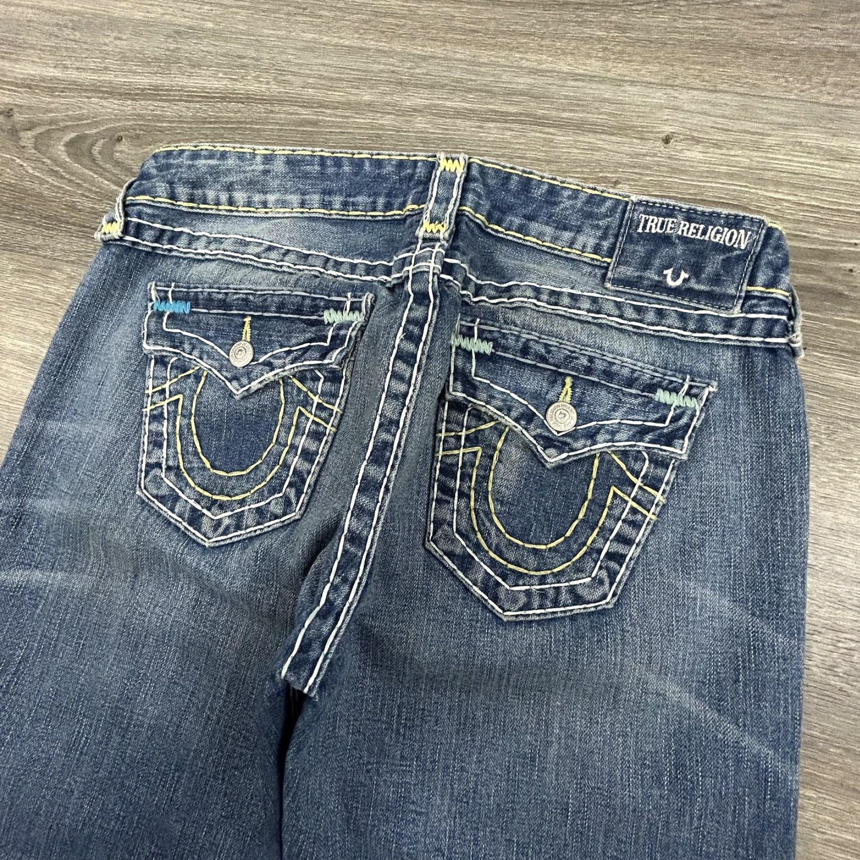 True Religion VINTAGE True Religion Jeans Womens 28 Billie Low Rise Straight Denim Blue 90s Pockets Jeans Womens Size 28" / US 6 / IT 42 - 7 Thumbnail