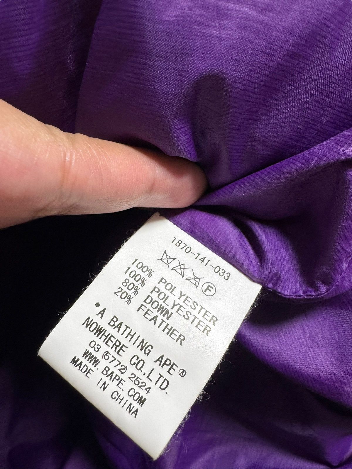 Bape BAPE Puffer Down Jacket Purple camo Size US S / EU 44-46 / 1 - 9 Thumbnail