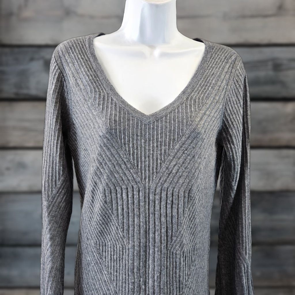 Vintage Krimson Klover Sweater Sz Medium Gray Wool Blend Long Sleeve Scoop Neck Womens Size M / US 6-8 / IT 42-44 - 1 Thumbnail