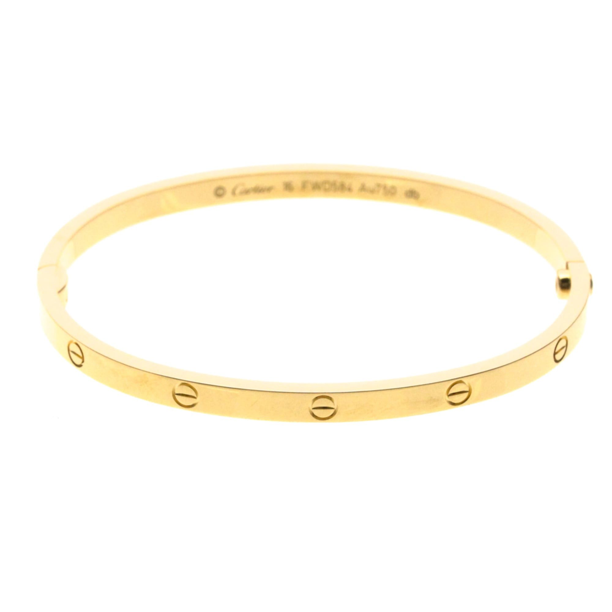 Cartier Cartier Love Bracelet SM Pink Gold (18K) No Stone Bangle Pink Gold Size ONE SIZE - 1 Thumbnail