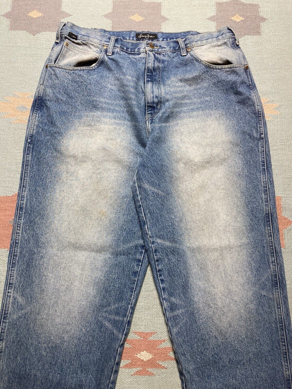 Sean John × Vintage y2k baggy jeans Sean John faded southpole wide skater 38x33 Size US 38 / EU 54 - 5 Thumbnail