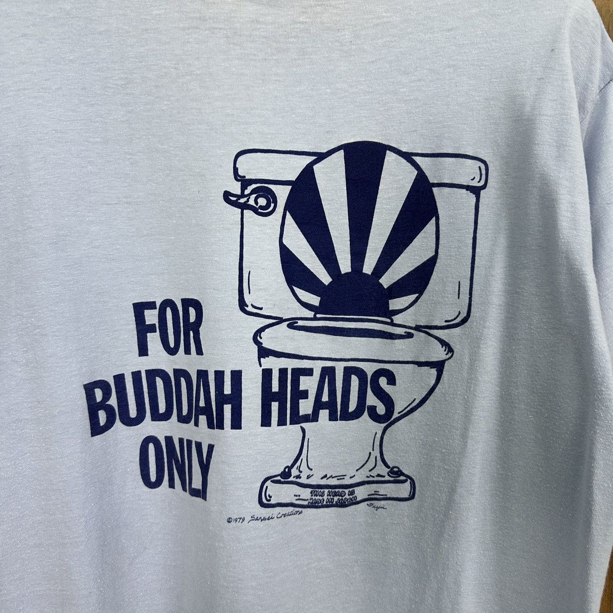 Hanes Vintage Hanes 70s For "Buddah Head Only" TShirt A790 Size US M / EU 48-50 / 2 - 2 Thumbnail