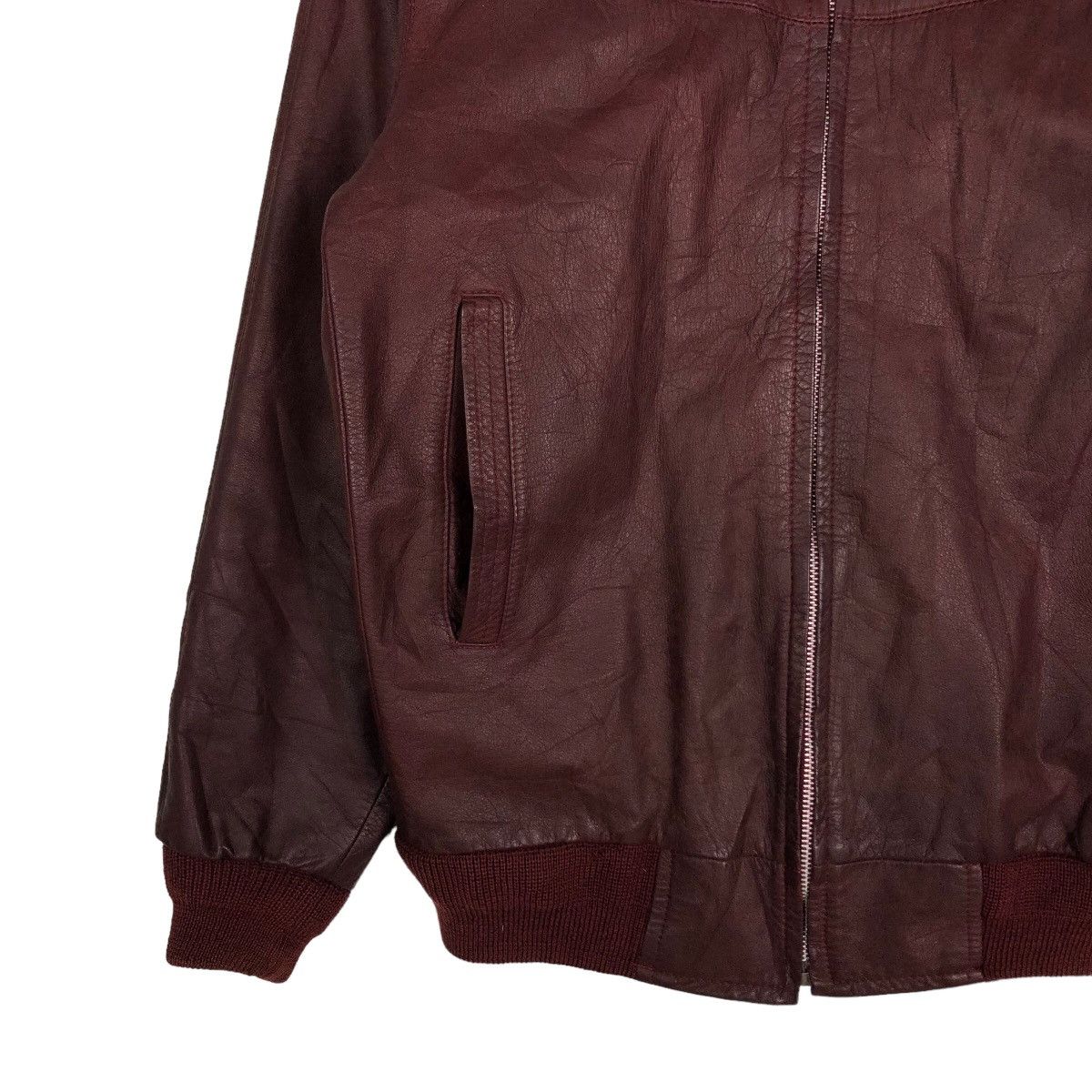 Japanese Brand 🔥Vintage Bomber Leather Jacket Turf Man Japan Issey Miyake Size US L / EU 52-54 / 3 - 4 Thumbnail