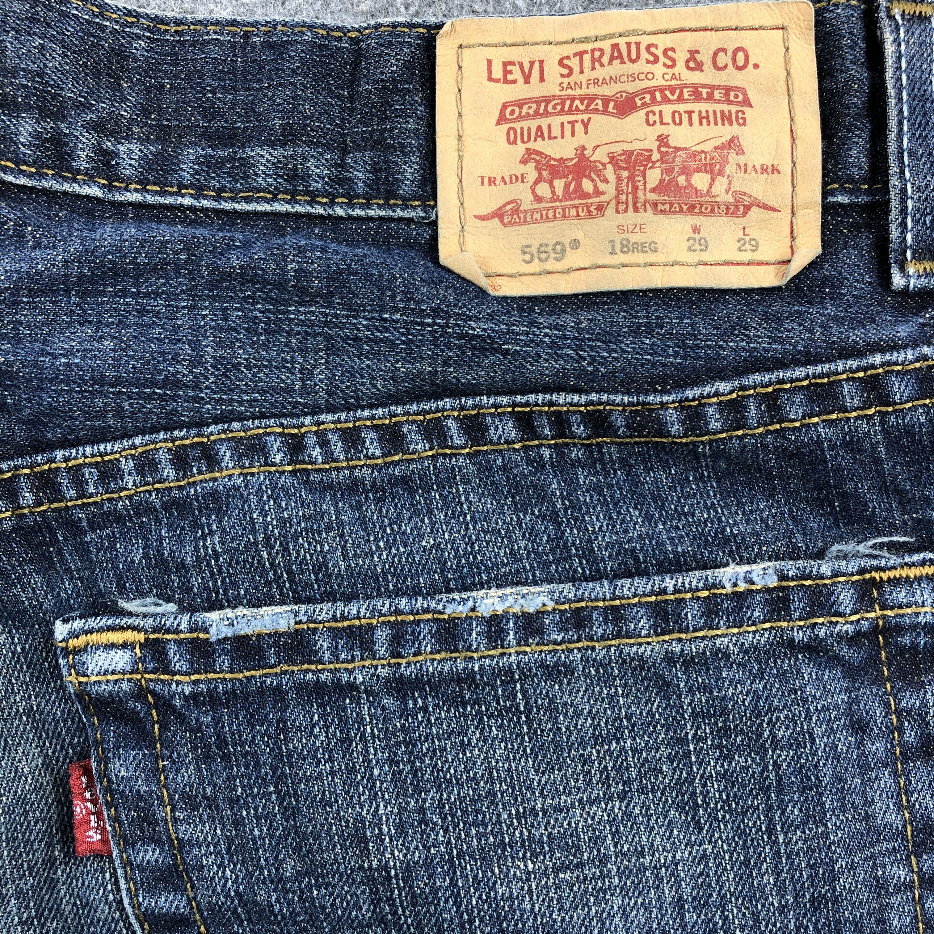 Levi's × Vintage Vintage Levis 569 Loose Straight Jeans-JM1140 Size US 31 - 5 Thumbnail