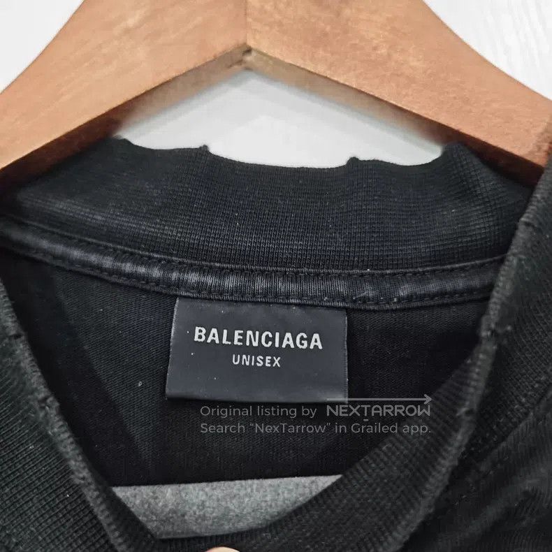 Balenciaga Balenciaga Front and Back Letter Rhinestone Washed Short S Size US S / EU 44-46 / 1 - 3 Thumbnail