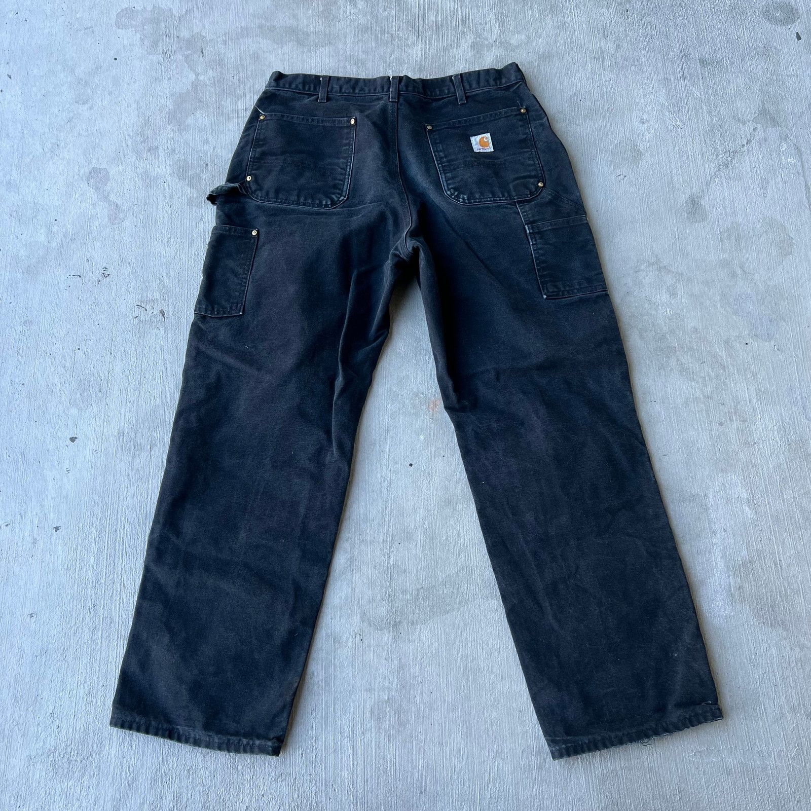 Carhartt × Vintage Vintage Y2K Carhartt black double knee work carpenter pants Size US 34 / EU 50 - 4 Thumbnail