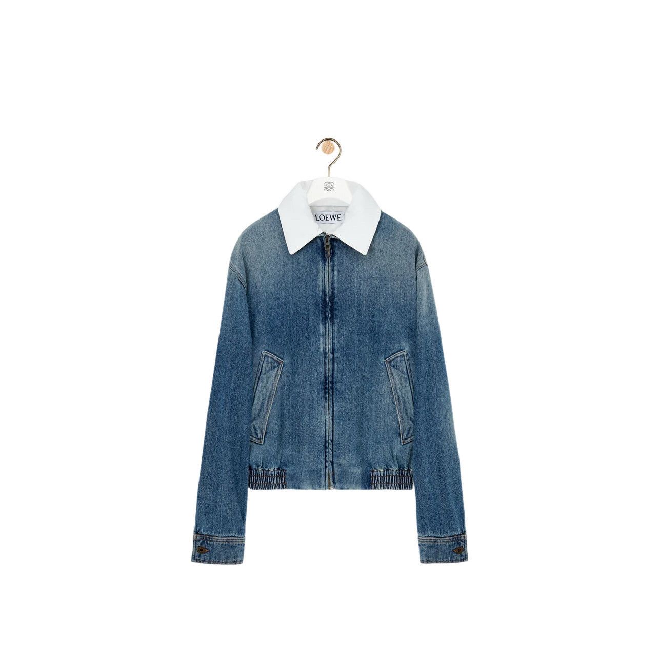 Loewe LOEWE $2350 Blue Zip Denim Jacket New & Authentic (Men's siz Size US L / EU 52-54 / 3 - 1 Preview