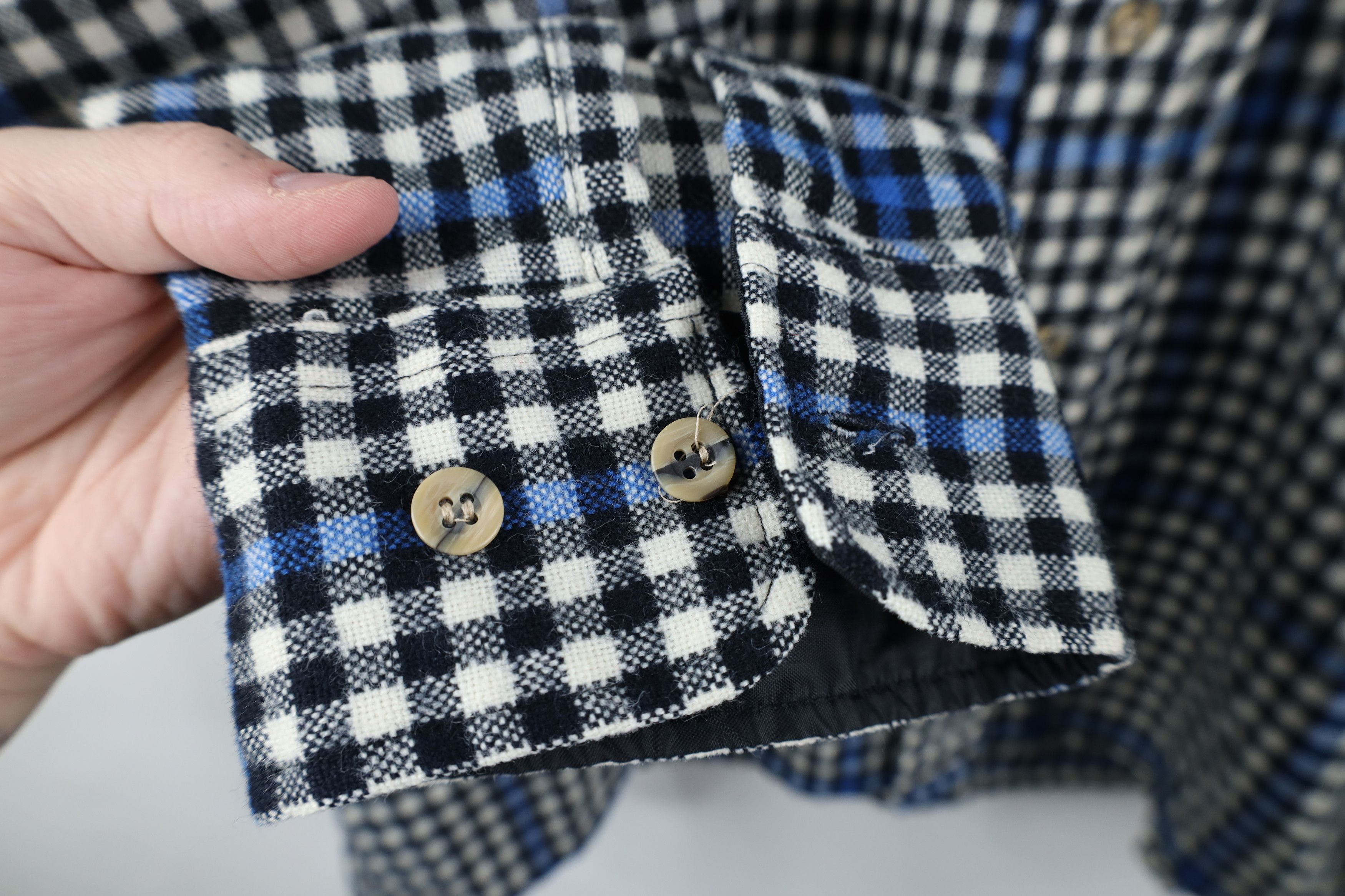 Vintage Vintage 80s 90s Streetwear Pocket Knit Collared Button Shirt Size US XL / EU 56 / 4 - 5 Thumbnail