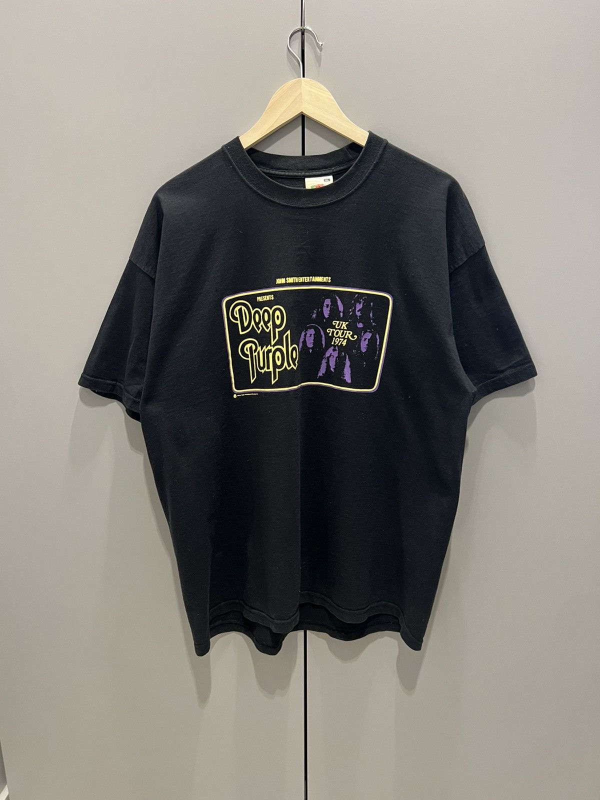 Band Tees DEEP PURPLE TOUR 90S T SHIRT SIZE X LARGE Size US XL / EU 56 / 4 - 8 Thumbnail