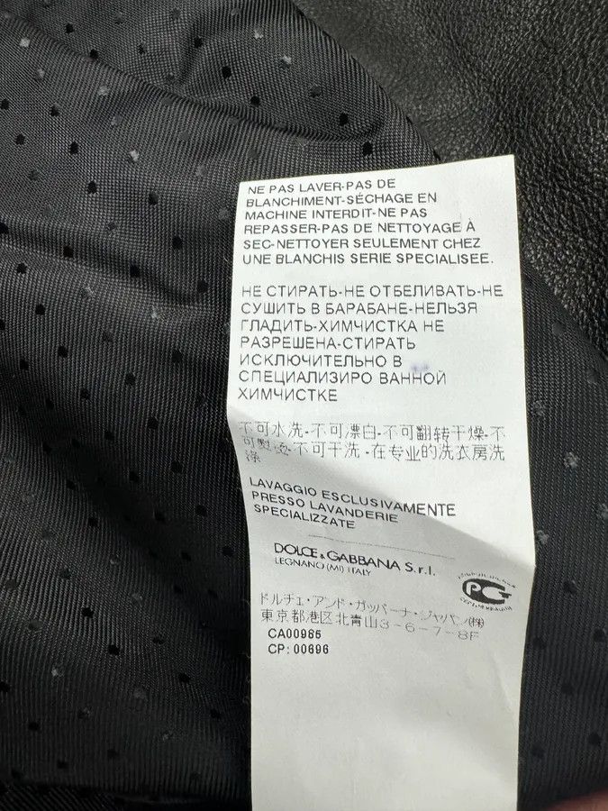 Dolce & Gabbana 2000s Dolce & Gabbana Aviator Black Shearling Collar Leather Jacket Size US M / EU 48-50 / 2 - 10 Thumbnail