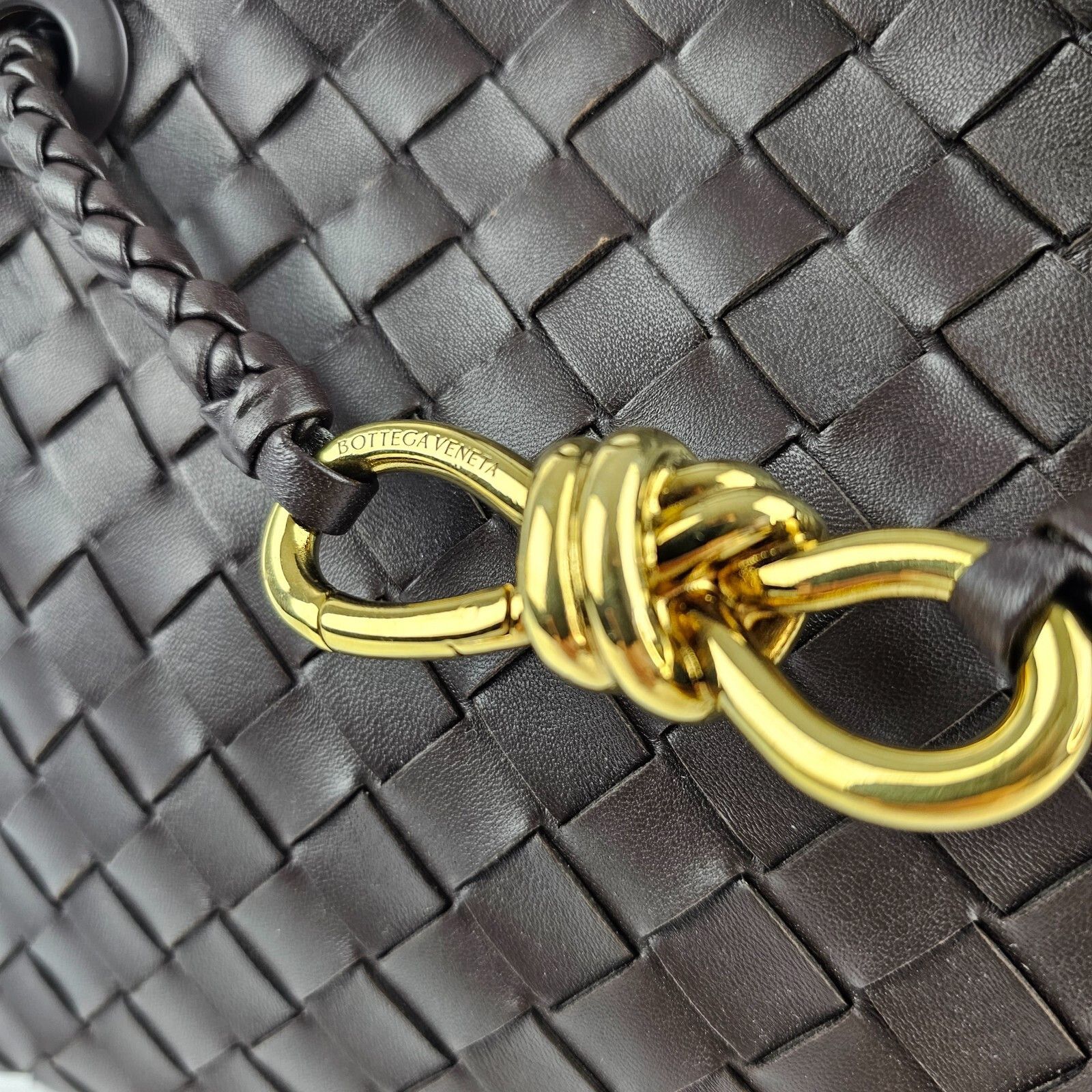 Bottega Veneta BOTTEGA VENETA Andiamo Small $4700 Black Leather Top Handle Size ONE SIZE - 5 Thumbnail