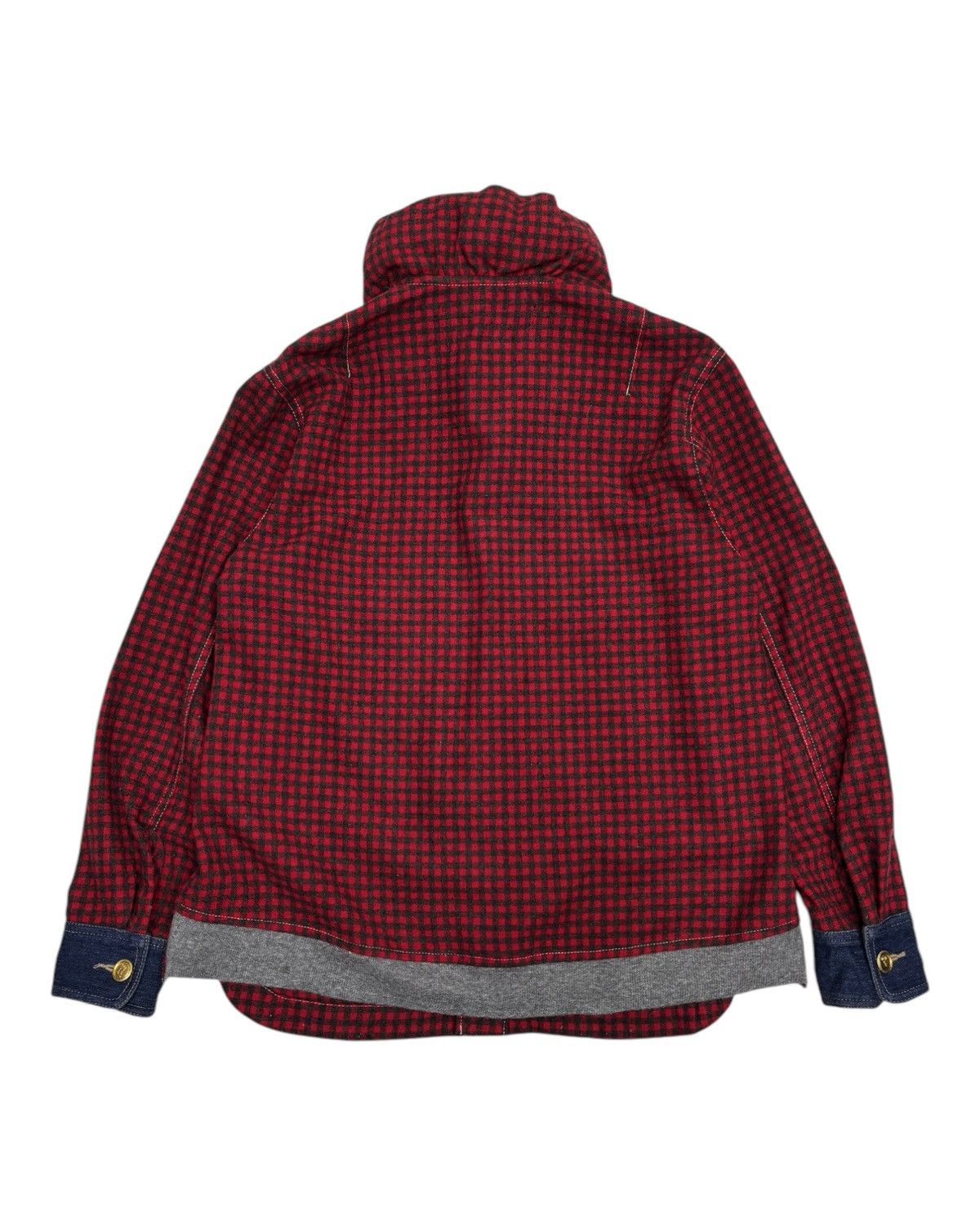 Issey Miyake × mercibeaucoup ISSEY MIYAKE CAULIFLOWER MERCIBEAUCOUP WOOL DENIM SHIRT Size US M / EU 48-50 / 2 - 6 Thumbnail