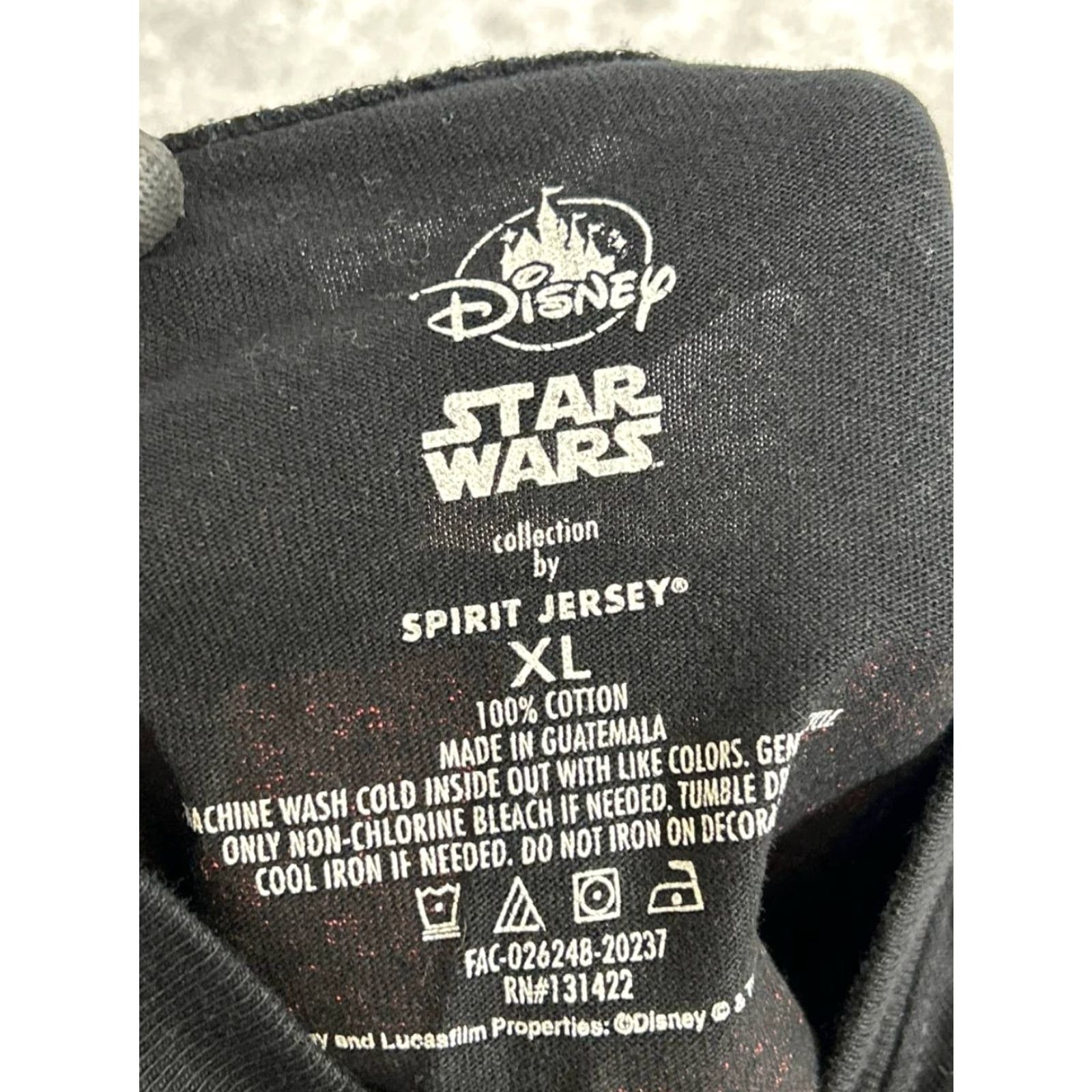 Disney Disney Star Wars Shirt Mens XL Black Cotton Darth Vader Pullover Shirt Size US XL / EU 56 / 4 - 3 Thumbnail