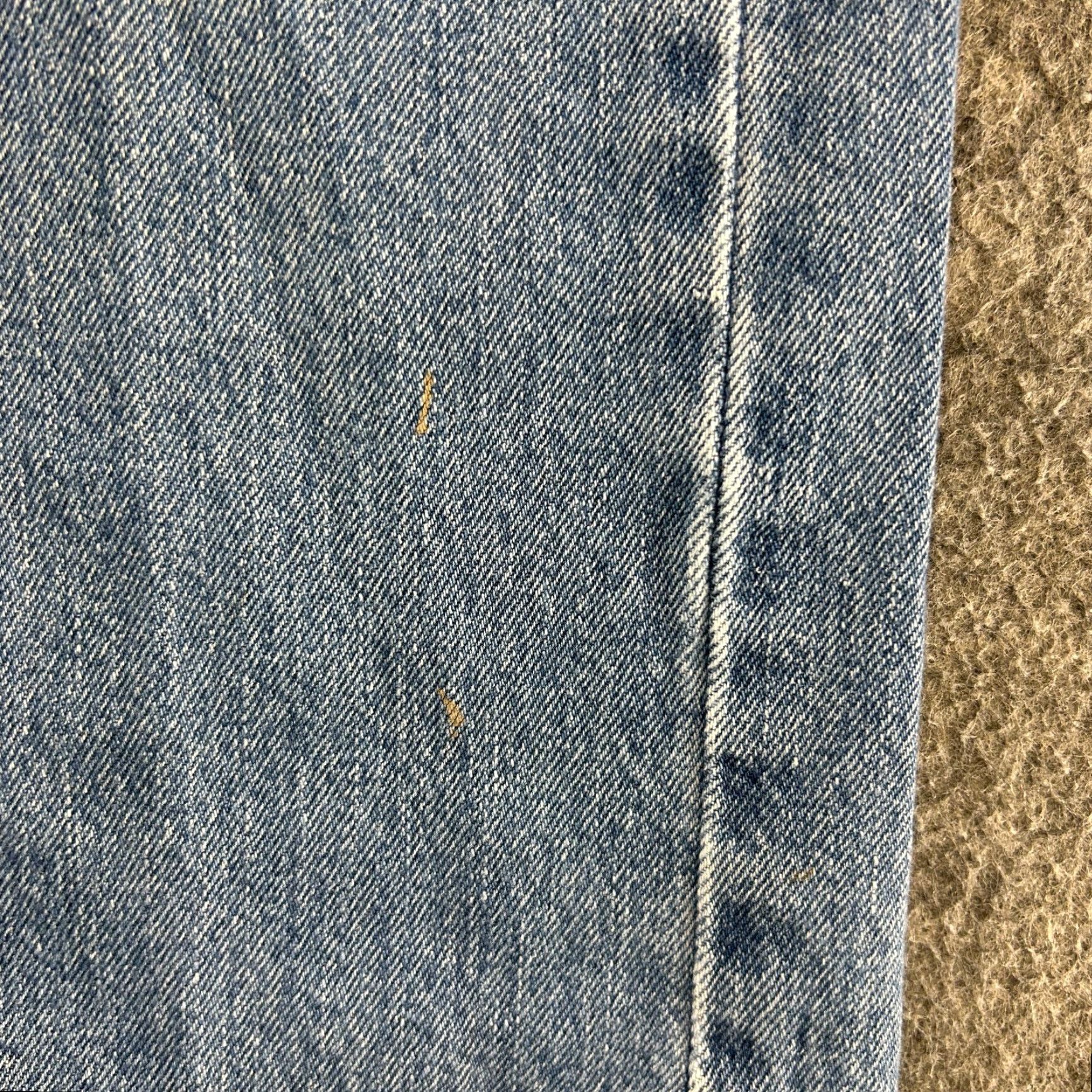 Levi's Levi's 505 Jeans Regular Men 34x30 Blue Medium Wash Cotton Denim Straight Size US 34 / EU 50 - 6 Thumbnail