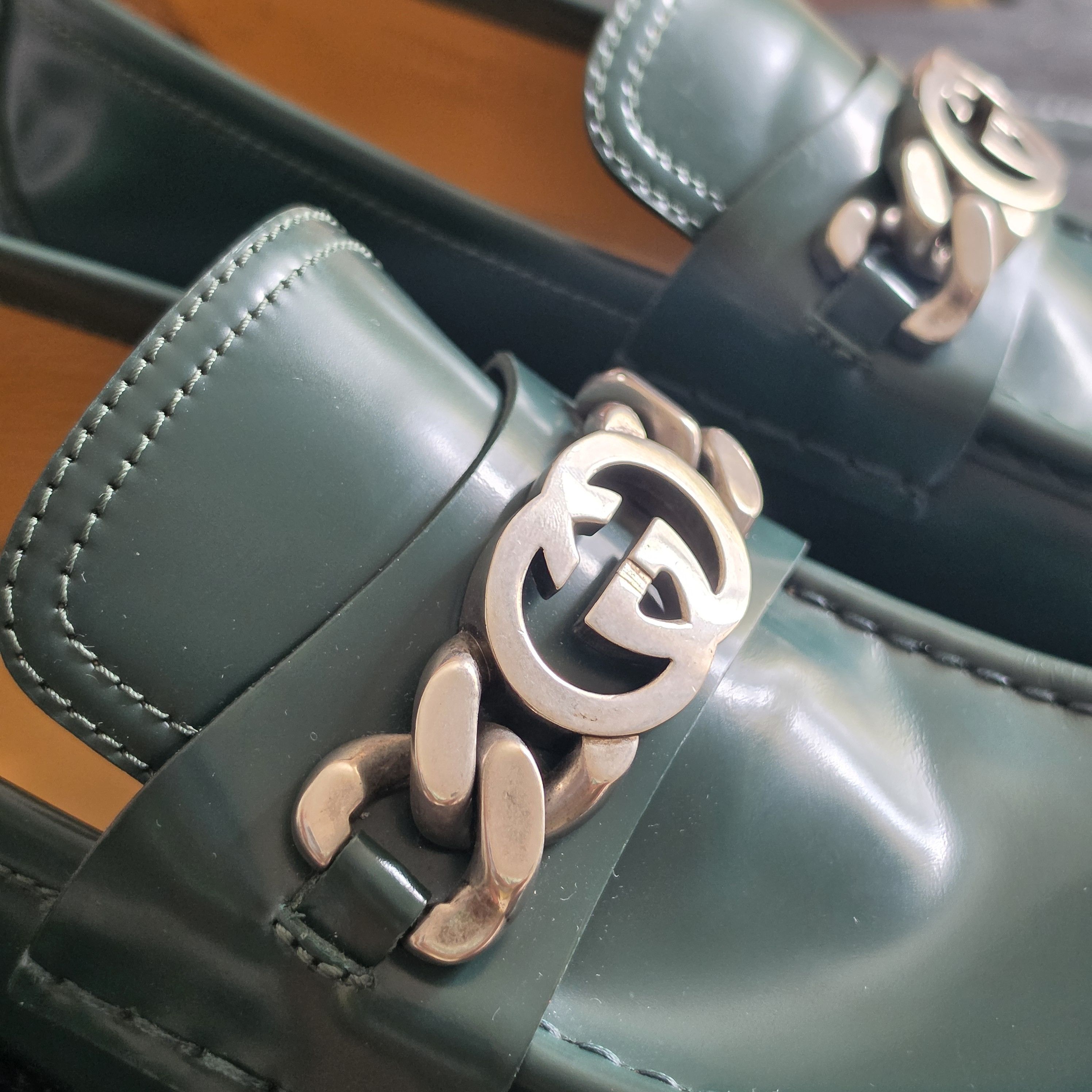 Gucci Herald Chain Chunky Loafers Size US 12 / EU 45 - 4 Thumbnail