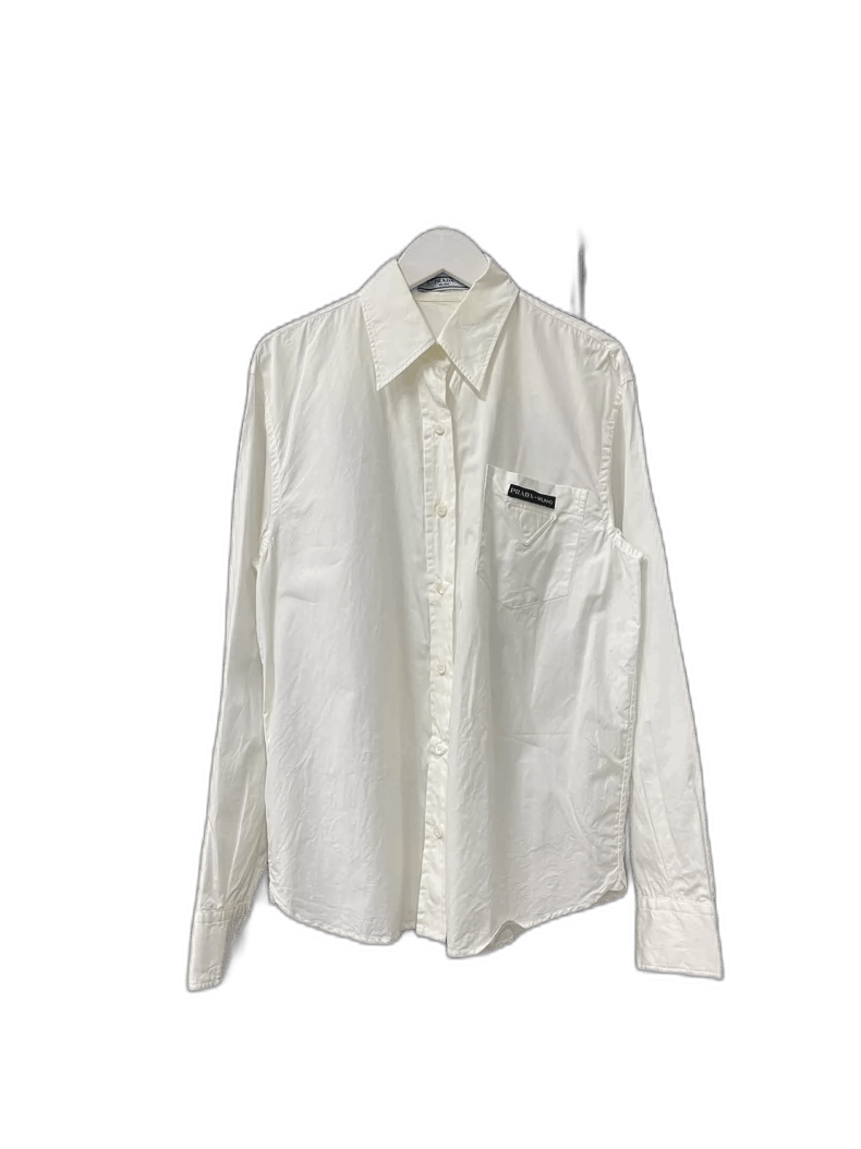Prada Prada Long Sleeve Shirt Size 40 -2505 Size US M / EU 48-50 / 2 - 1 Thumbnail