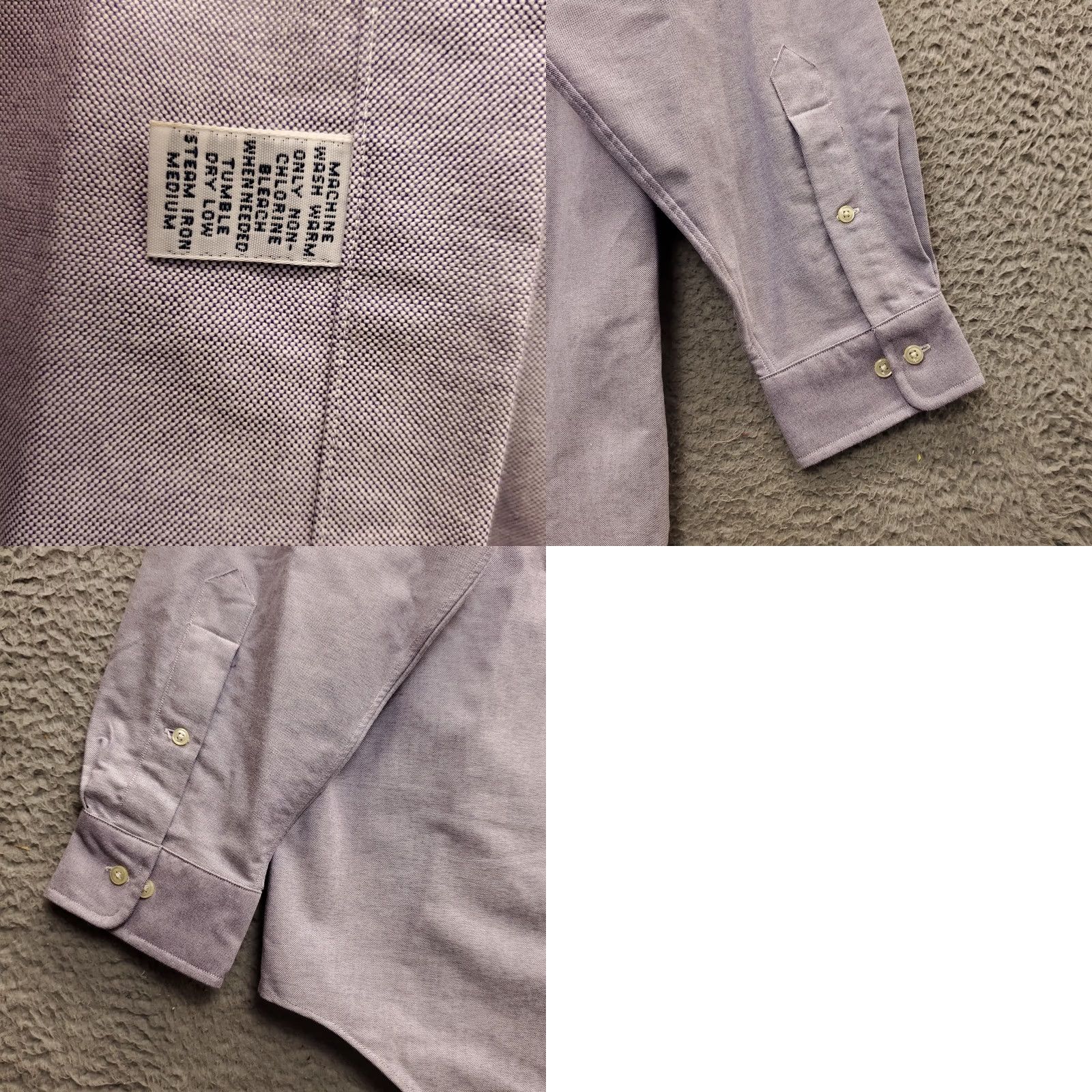 Ralph Lauren Ralph Lauren Dress Shirt Mens 16.5 Purple Cotton Oxford Long Sleeve Button Down Shirt Size 46R - 8 Thumbnail