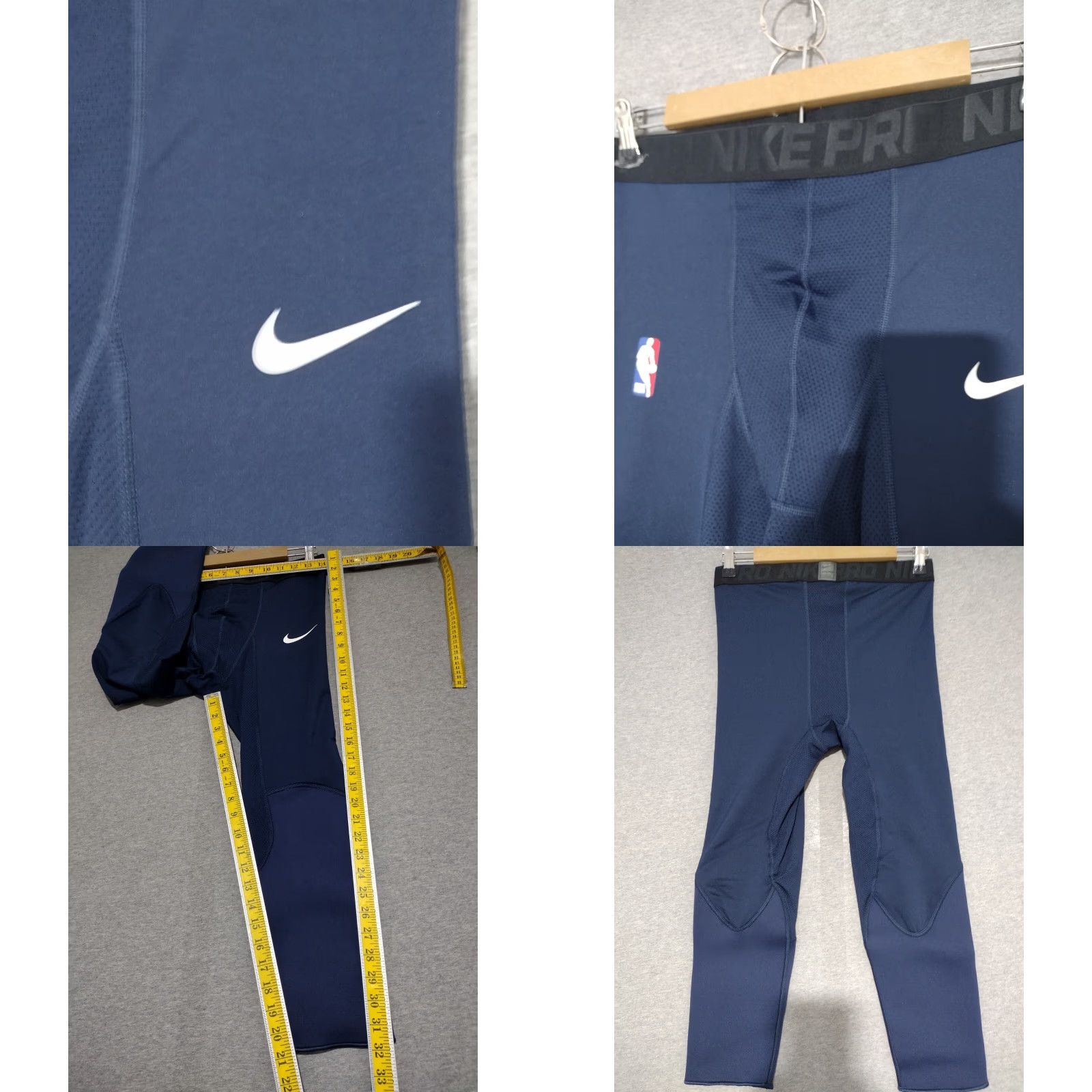 Nike Nike NBA Pro Hyperstrong Mens Padded Pants Tights Navy Blue 28-32 L AA0753-419 Size US 33 - 9 Thumbnail