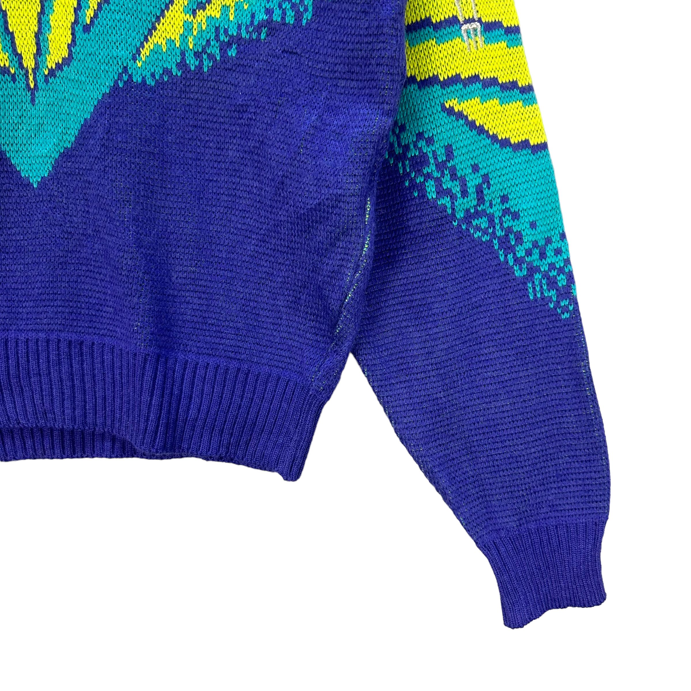 Japanese Brand FABLICE COLORFUL KNITTED SWEATER #8119-202 Size US L / EU 52-54 / 3 - 5 Thumbnail