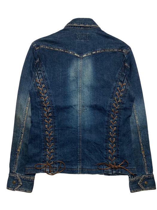 If Six Was Nine 2000s Tornado Mart - Western Corset Denim Jacket