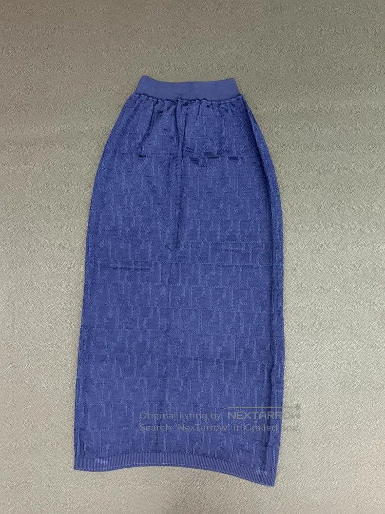 Fendi Fendi Printed Wrap Skirt, Blue Size 26" / US 2 / IT 38 - 2 Thumbnail