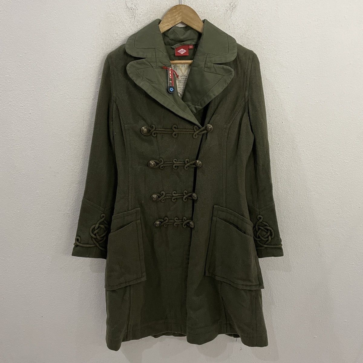 Japanese Brand Vintage Oilily Embroidery Petern Trench Coat Size L / US 10 / IT 46 - 1 Thumbnail