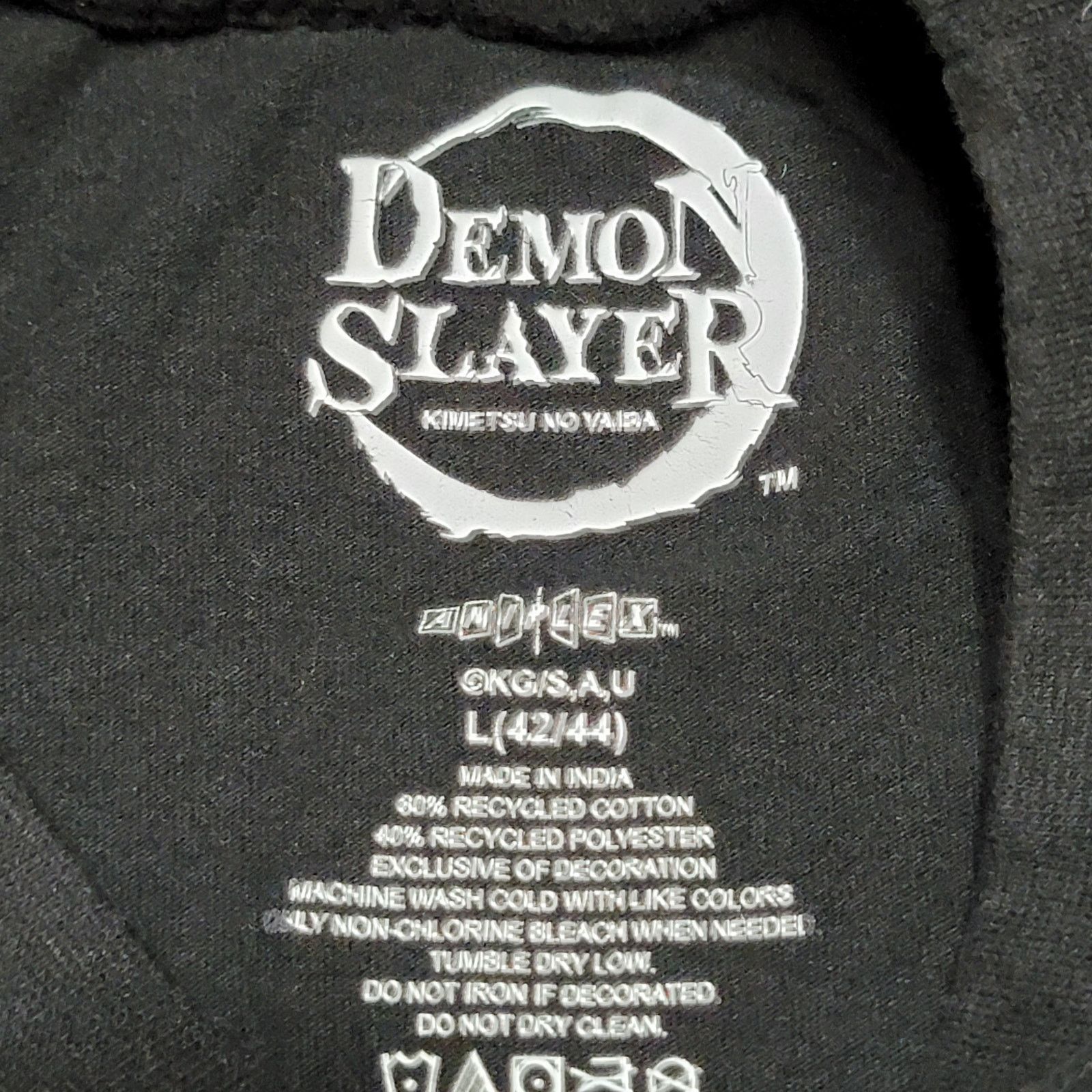 Other Demon Slayer Unisex Tee w/ Embroidered Logo - Large (42/44) Size US L / EU 52-54 / 3 - 4 Thumbnail