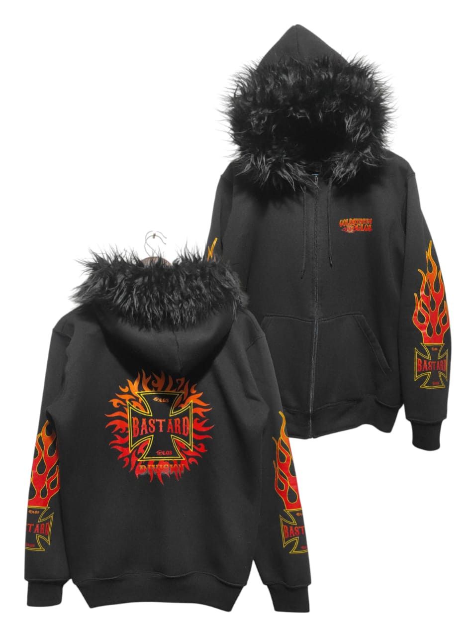 Hysteric Glamour Gold System Fire Zip Fur Hoodie i6w9 LBG style Size US L / EU 52-54 / 3 - 1 Thumbnail