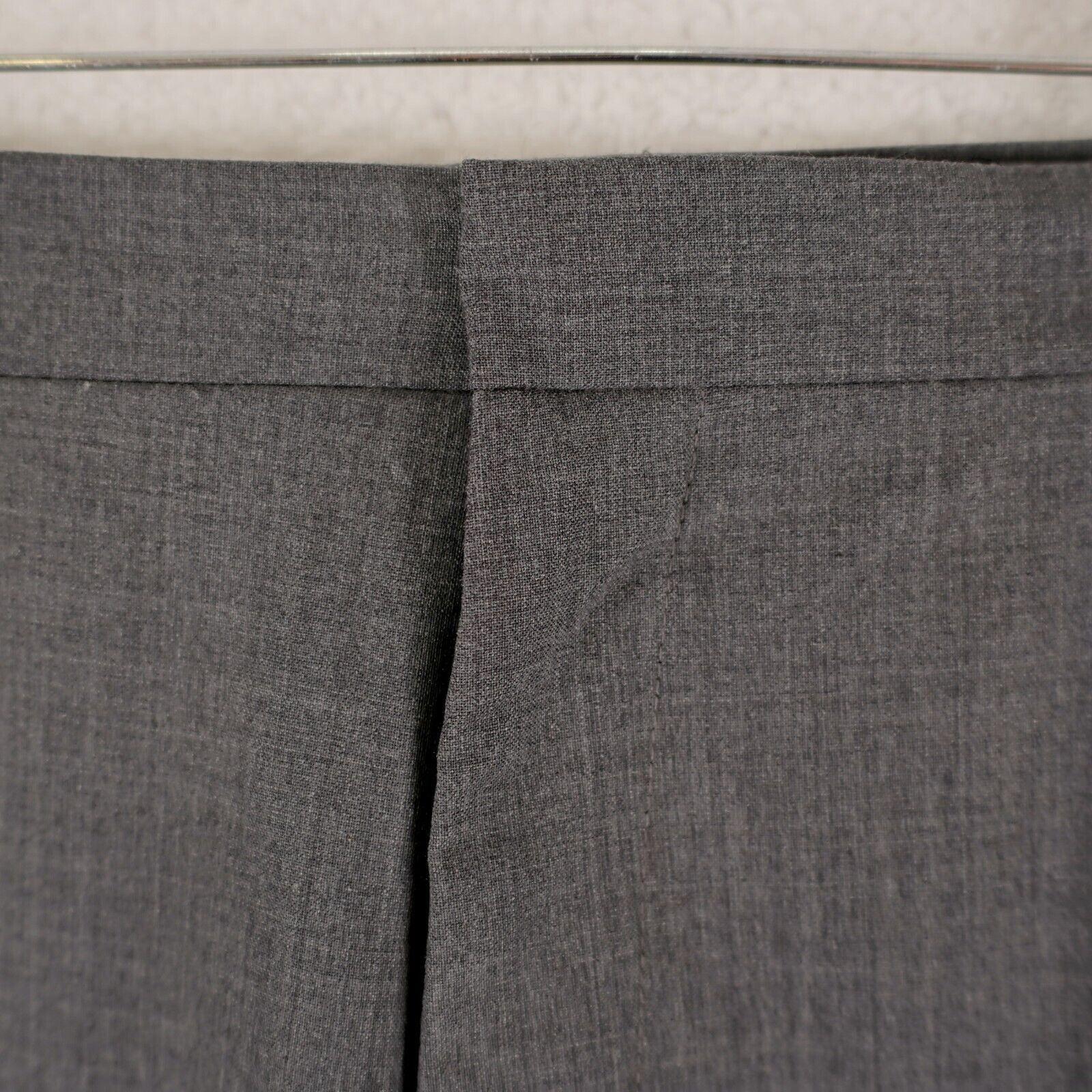 Banana Republic Banana Republic Gray Wool Classic Fit Flat Front Mid Rise Dr Size 36R - 3 Thumbnail