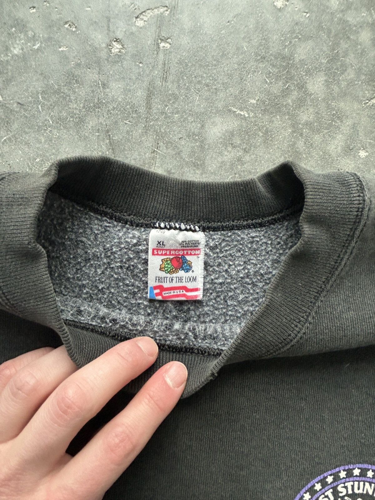 Fruit Of The Loom Vintage 90s Midwest Stunts Association Chicago Sweatshirt Size US XL / EU 56 / 4 - 3 Thumbnail