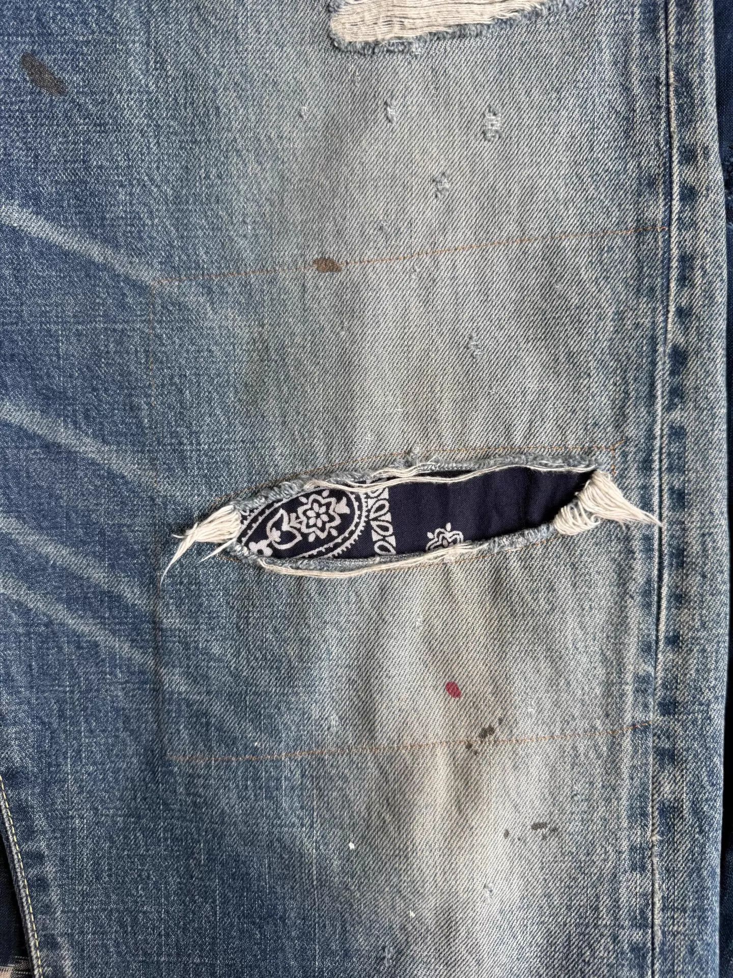 Visvim VISVIM 25SS ICT JOURNEYMAN PANTS TACKED CRASH W/D Blue 4 Size US 34 / EU 50 - 3 Thumbnail